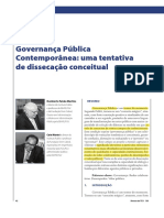 Governança Pública Contemporânea - Uma Tentativa de Dissecação Conceitual