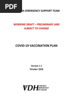 DRAFT Virginia COVID 19 Vaccine Campaign Plan Version 1.1 1