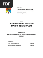 (Bank Muamalat Indonesia) Training & Development: ZCZB6503 Organization Management