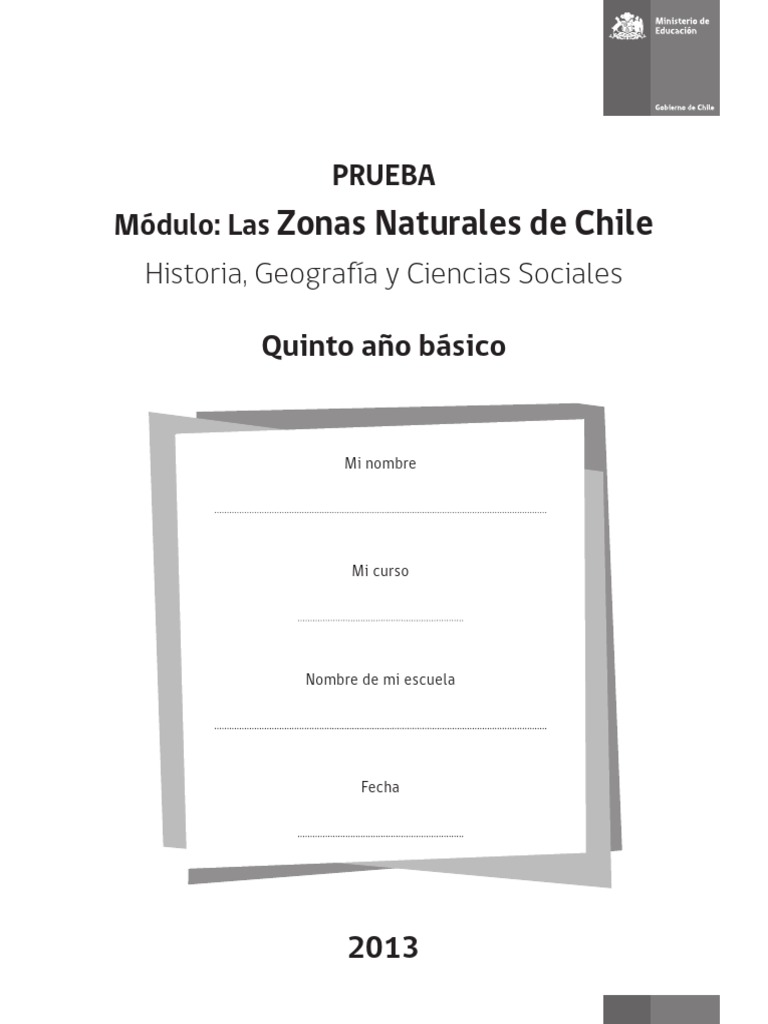 Evaluación de Zonas Naturales de Chile | PDF | Chile | Andes