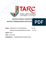 Bach2104 Chemical Laboratory Iii Bach2123 Thermodynamics and Electrochemistry