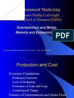 Marketing and Economics For Entertainment II