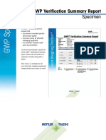 8 - Specimen - GWP - Verification Summary Report PDF