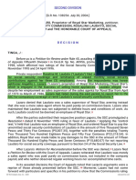 Petitioner Vs Vs Respondents: Second Division