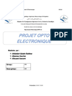 Projet Opto Electronique: Atitallah Salah Eddine Abanou Hocine Alouani Kacem