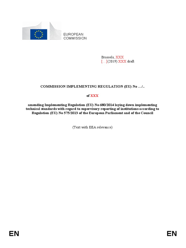 Amending Regulation | PDF | European Union | European Commission