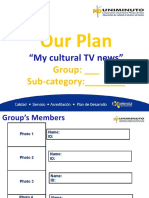 Cultural TV News Plan