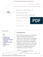 How To Render A Component Dynamically Based On A JSON Config - Pluralsight