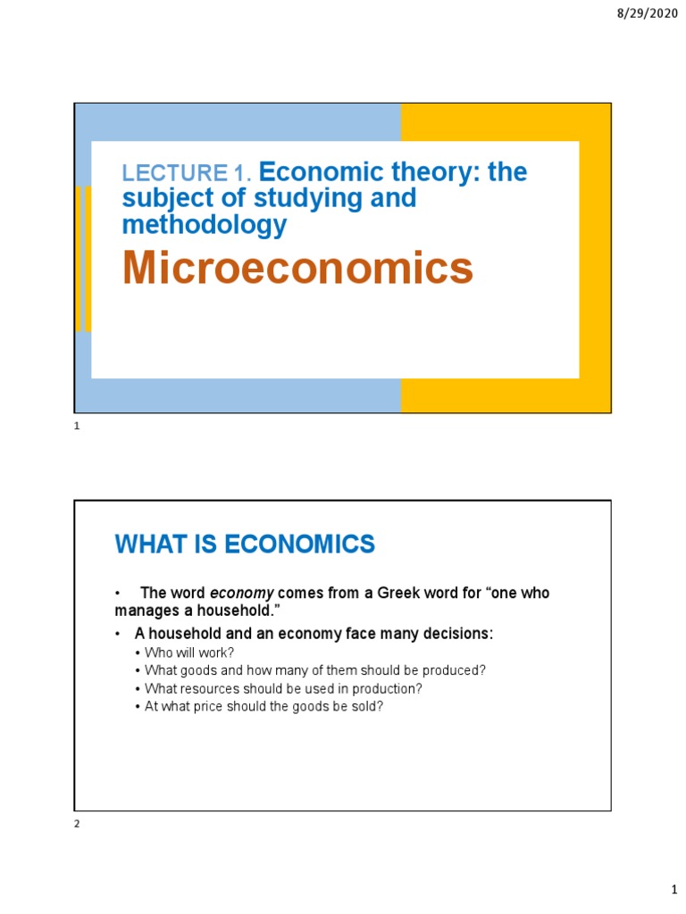 Microeconomics: Key Concepts and Models | PDF | Economics | Microeconomics