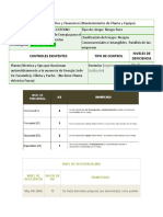 Controles Existentes Tipo de Control Niveles de Deficiencia: Proceso