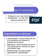 Argumentarea in Comunicare