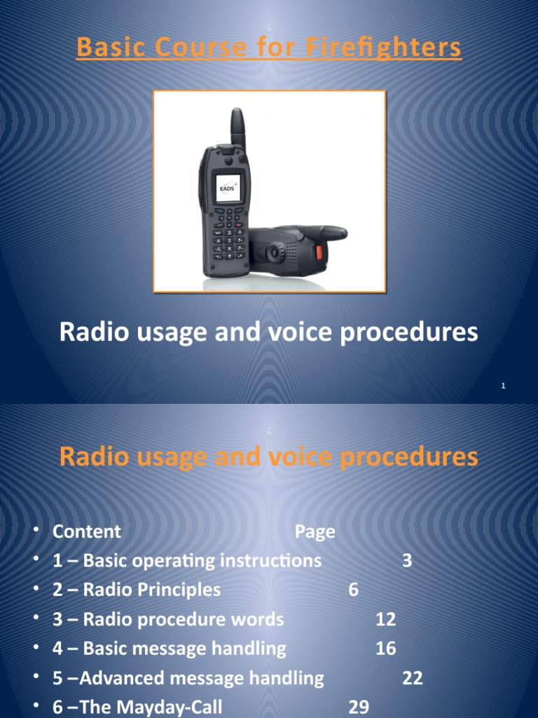 Firefighter Radio Communication Basics | PDF | Firefighter | Communication