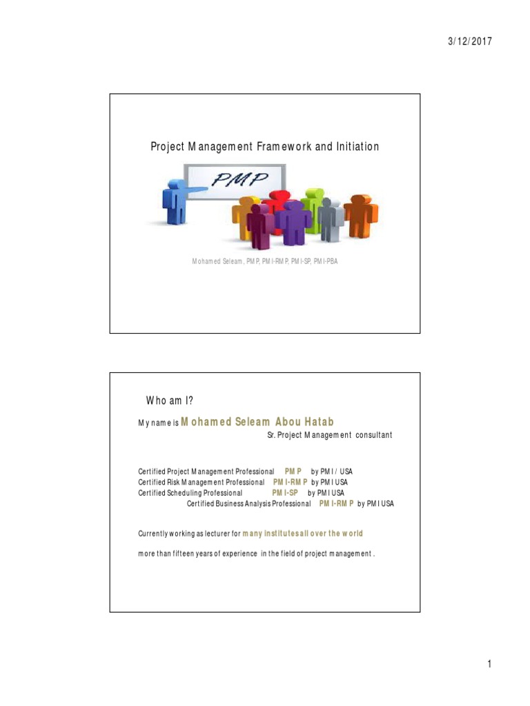1 - Project Management Framework & Initiation PDF | PDF | Project ...