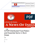 iCFDR Distributed Food Ration and Essential Items in Slum Areas PDF