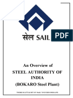An Overview of Steel Authority of India (BOKARO Steel Plant)