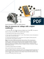 Measuring DC Voltage With A Digital Multimeter