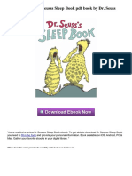 DR Seusss Sleep Book PDF Book by Dr. Seuss: Fill in The Form