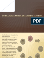 Enterobacteriile (E.coli, Salmonela, Shigella)