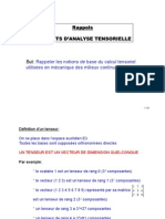 (A1) Introduction Analyse Tensorielle 3A (2006 - 2007)