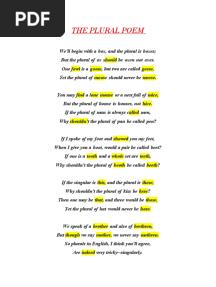 The Plural Poem