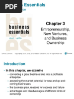 Business Essentials: Entrepreneurship, New Ventures, and Business Ownership