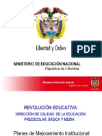 Planes de Mejoramiento Educativo