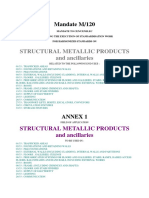 Structural Metallic Products and Ancillaries: Mandate M/120