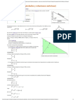 Triangulos rectangulos propiedades y relaciones metricas