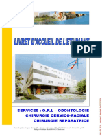 Livret Accueil Etudiant ORL