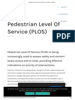 Pedestrian Level of Service (PLOS) - Transform Transport