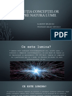 Evoluția Concepțiilor Despre Natura Lumii