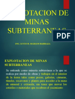 Explotac. Minas Subterraneas