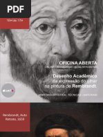 Desenho Acadêmico da expressão do olhar na pintura de Rembrandt