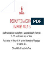 Discounted Fares From Emirates Airlines PDF