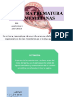 Ruptura Prematura de Membranas