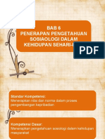 Penerapan Pengetahuan Sosiologi Dalam Kehidupan Sehari-Hari