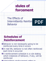 Schedules of Reinforcement: The Effects of Intermittently Reinforcing Behavior