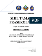 Template Sijil Tamat Prasekolah