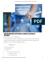 ¿Qué Metodologías Existen para El Control de Calidad Del Software - Mundo Testing PDF