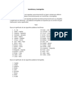 Homófonas y Homógrafas PDF