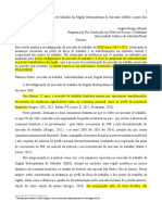 VC18.A Reconfiguração Do Mercado de Trabalho Da Região Metropolitana de Salvador Nos Anos 2000