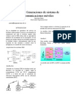 Generciones de La Comunicaciones Moviles