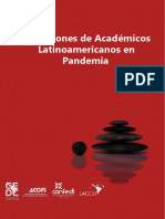 Libro Reflexiones de Academicos Latinoamericanos en Pandemia 2020