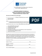 Chaminade University of Honolulu Kōkua Ike: Center For Student Learning Release Information Consent Form