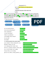 HOMEWORK. #1 Ingles - MARY H.H.