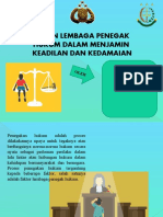 PPT Peran Lembaga Penegak Hukum Dalam Menjamin Keadilan Dan Kedamaian