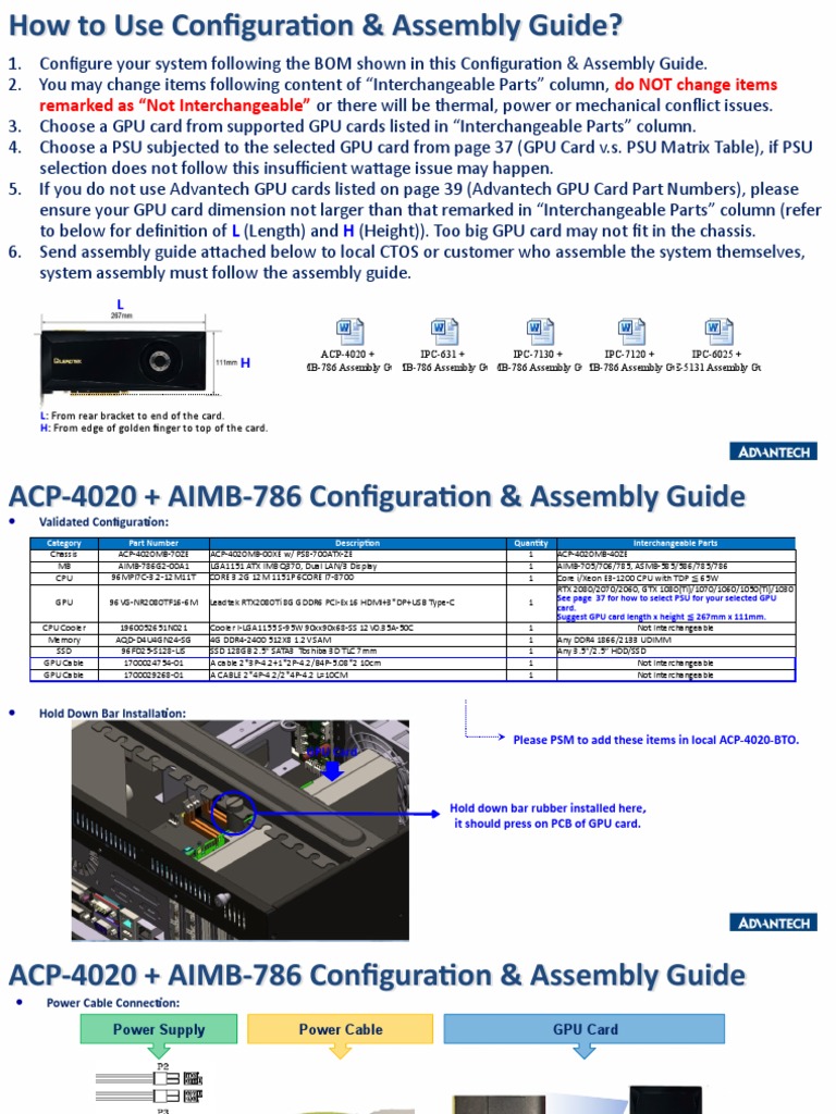 Configuration & Assembly Guide | PDF | Solid State Drive | Digital ...