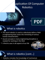Application of computer Robotics
