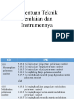 Penentuan Teknik Penilaian Dan Instrumennya