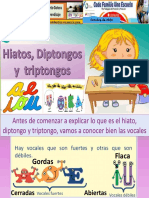 Escuela Bolivariana Humberto Gotera Comprensión de Las Palabras Cuando Tienen Hiato Diptongo y Triptongo